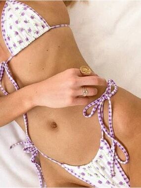 For love and lemons bay bikini set size medium